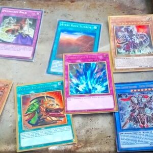 Collection of Yu-Gi-Oh cards